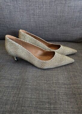 Kurt Geiger Metallic Kitten Heel Pumps